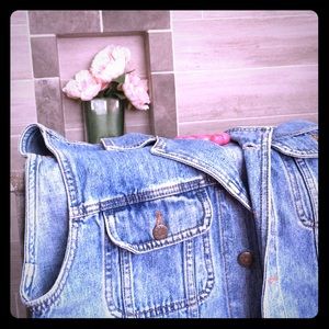 TEAM Tactics Denim Sleeveless Vest Light Blue